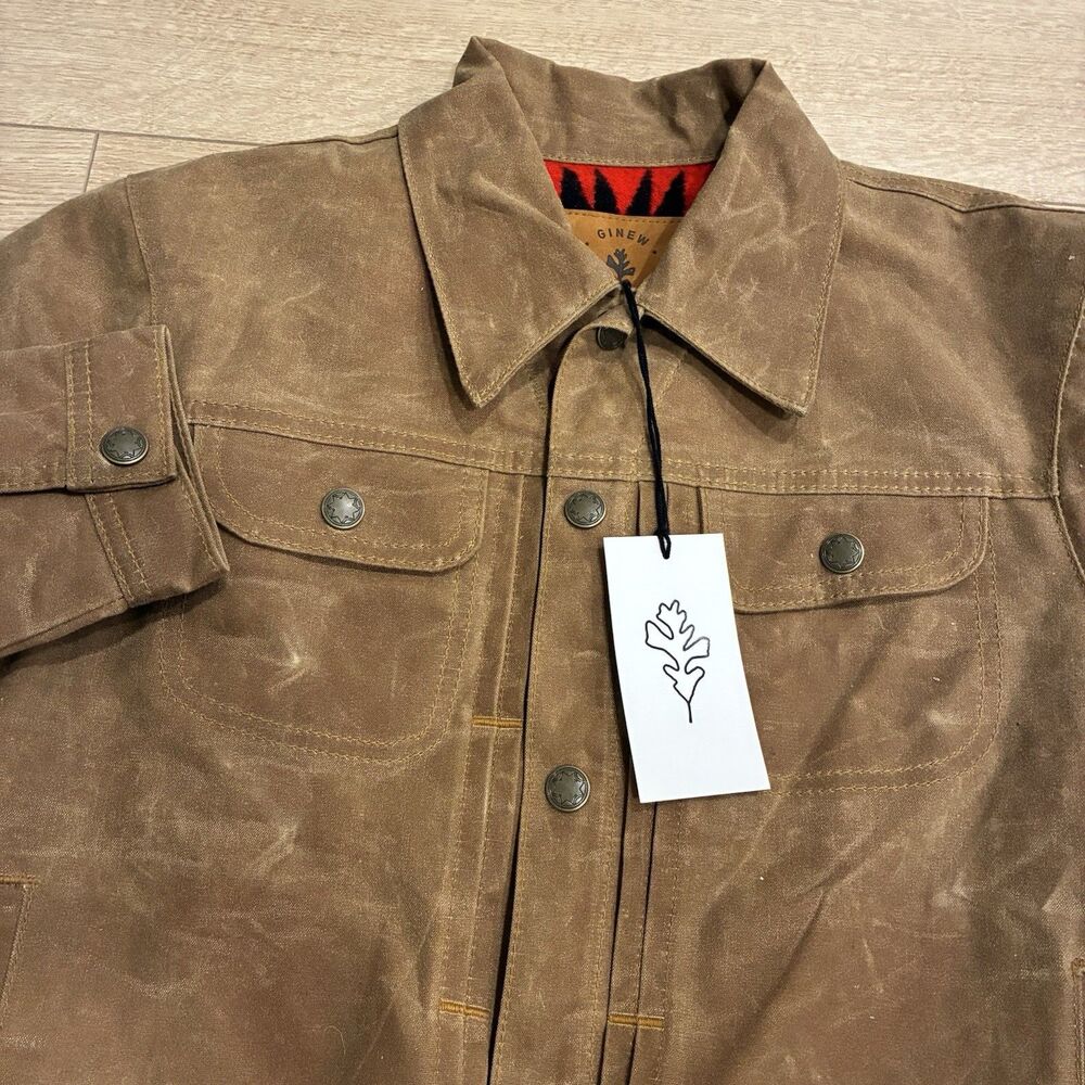 NWT Ginew x Pendleton Women’s Legends Niizhoo Coat Leather Wool Lined Size M